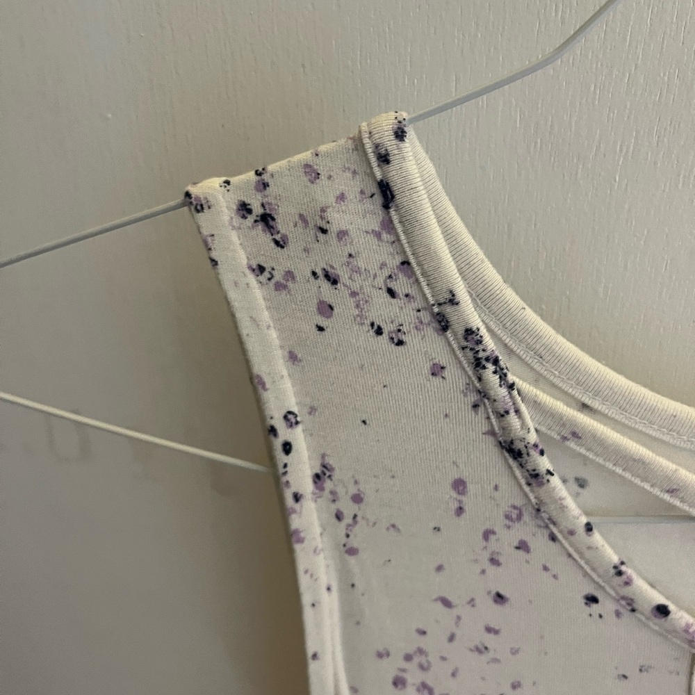 a.n.a White and Purple Women's Top - Picture 4 of 7